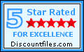 Rated 5 Stars by DiscountFiles.com